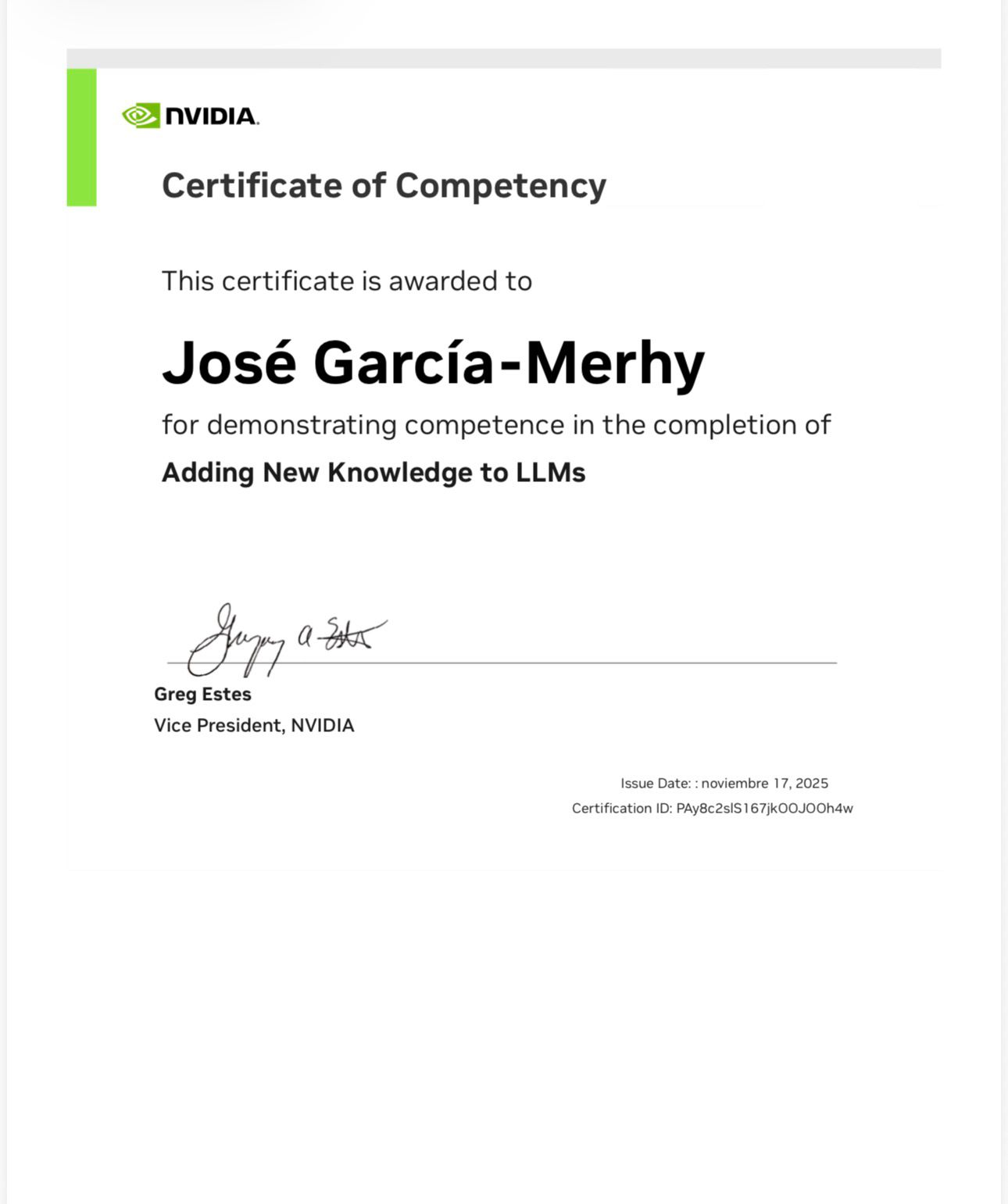 NVIDIA Cert